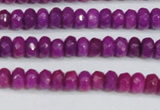 CCN4129 15.5 inches 4*6mm faceted rondelle candy jade beads