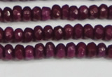 CCN4130 15.5 inches 4*6mm faceted rondelle candy jade beads