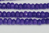 CCN4131 15.5 inches 4*6mm faceted rondelle candy jade beads