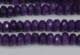 CCN4132 15.5 inches 4*6mm faceted rondelle candy jade beads