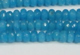 CCN4133 15.5 inches 4*6mm faceted rondelle candy jade beads