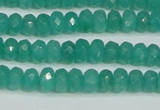 CCN4137 15.5 inches 4*6mm faceted rondelle candy jade beads