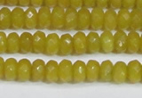 CCN4139 15.5 inches 4*6mm faceted rondelle candy jade beads