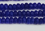 CCN4142 15.5 inches 4*6mm faceted rondelle candy jade beads