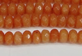 CCN4152 15.5 inches 5*8mm faceted rondelle candy jade beads