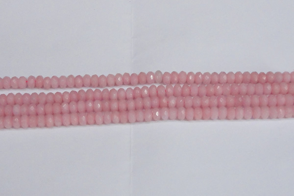 CCN4154 15.5 inches 5*8mm faceted rondelle candy jade beads