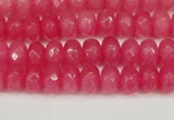 CCN4156 15.5 inches 5*8mm faceted rondelle candy jade beads