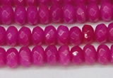 CCN4161 15.5 inches 5*8mm faceted rondelle candy jade beads