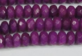 CCN4162 15.5 inches 5*8mm faceted rondelle candy jade beads