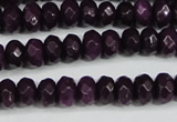 CCN4164 15.5 inches 5*8mm faceted rondelle candy jade beads