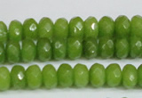 CCN4168 15.5 inches 5*8mm faceted rondelle candy jade beads