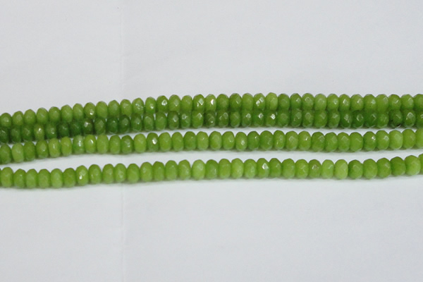 CCN4168 15.5 inches 5*8mm faceted rondelle candy jade beads