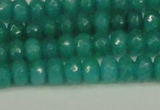 CCN4169 15.5 inches 5*8mm faceted rondelle candy jade beads