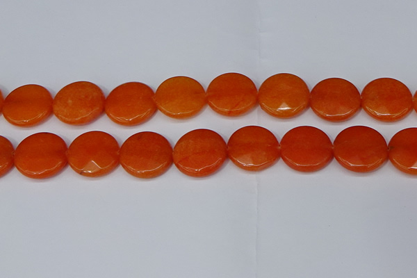 CCN4182 15.5 inches 20mm faceted coin candy jade beads wholesale