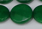 CCN4192 15.5 inches 20mm faceted coin candy jade beads wholesale