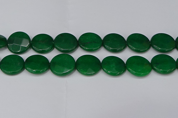 CCN4192 15.5 inches 20mm faceted coin candy jade beads wholesale