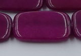 CCN4202 15.5 inches 30*40mm rectangle candy jade beads wholesale