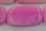 CCN4203 15.5 inches 30*40mm rectangle candy jade beads wholesale