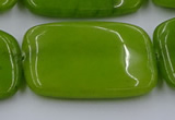 CCN4211 15.5 inches 30*40mm rectangle candy jade beads wholesale