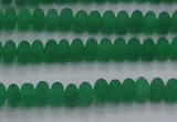 CCN4503 15.5 inches 3*5mm rondelle matte candy jade beads