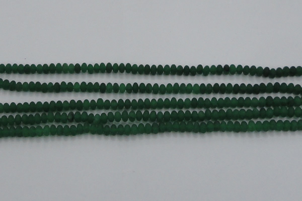 CCN4504 15.5 inches 3*5mm rondelle matte candy jade beads