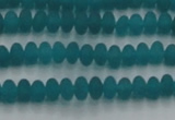 CCN4505 15.5 inches 3*5mm rondelle matte candy jade beads