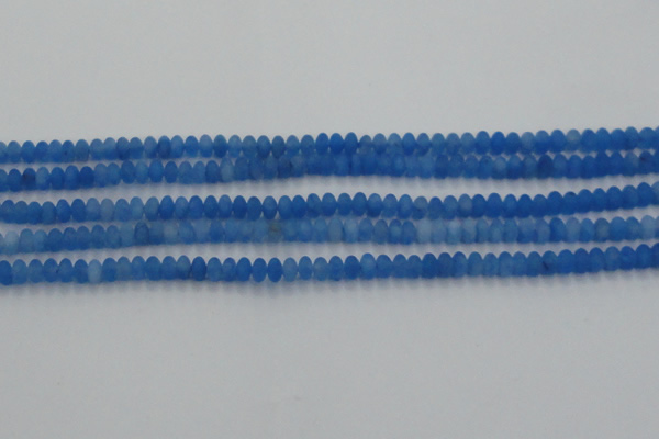 CCN4506 15.5 inches 3*5mm rondelle matte candy jade beads