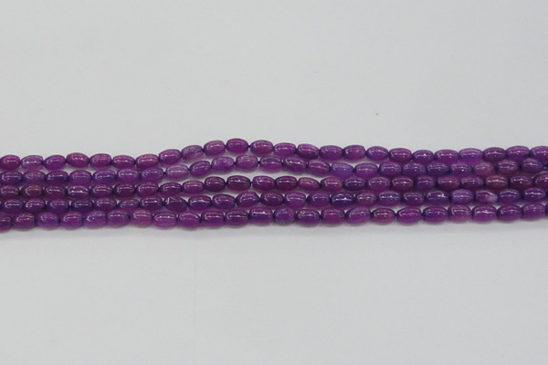 CCN4519 15.5 inches 4*6mm rice candy jade beads wholesale