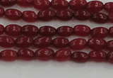 CCN4520 15.5 inches 4*6mm rice candy jade beads wholesale