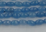 CCN4521 15.5 inches 4*6mm rice candy jade beads wholesale