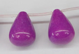 CCN467 15.5 inches Top-drilled 18*25mm teardrop candy jade beads