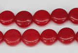 CCN476 15.5 inches 12mm flat round candy jade beads wholesale