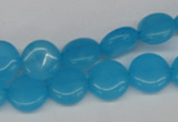 CCN480 15.5 inches 12mm flat round candy jade beads wholesale