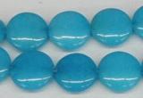 CCN490 15.5 inches 16mm flat round candy jade beads wholesale