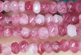 CCN5105 15 inches 3*4mm faceted rondelle candy jade beads