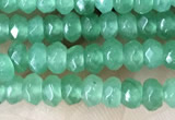 CCN5118 15 inches 3*4mm faceted rondelle candy jade beads