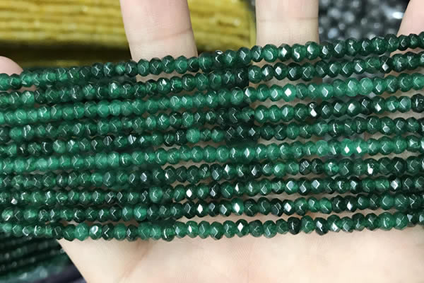 CCN5120 15 inches 3*4mm faceted rondelle candy jade beads