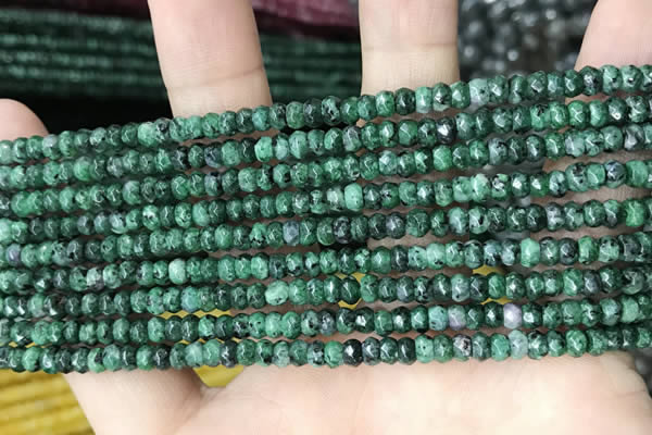 CCN5125 15 inches 3*4mm faceted rondelle candy jade beads