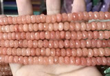 CCN5137 15 inches 5*8mm faceted rondelle candy jade beads