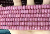 CCN5140 15 inches 5*8mm faceted rondelle candy jade beads