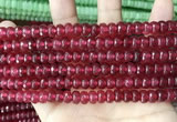 CCN5144 15 inches 5*8mm faceted rondelle candy jade beads