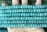 CCN5151 15 inches 5*8mm faceted rondelle candy jade beads