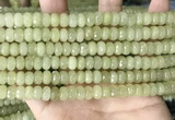 CCN5155 15 inches 5*8mm faceted rondelle candy jade beads