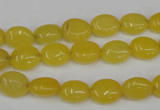 CCN516 15.5 inches 8*10mm oval candy jade beads wholesale