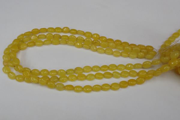 CCN516 15.5 inches 8*10mm oval candy jade beads wholesale