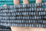 CCN5163 15 inches 5*8mm faceted rondelle candy jade beads