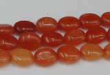 CCN517 15.5 inches 8*10mm oval candy jade beads wholesale