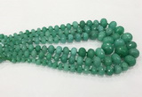 CCN5174 5*8mm - 14*20mm faceted rondelle candy jade graduated beads