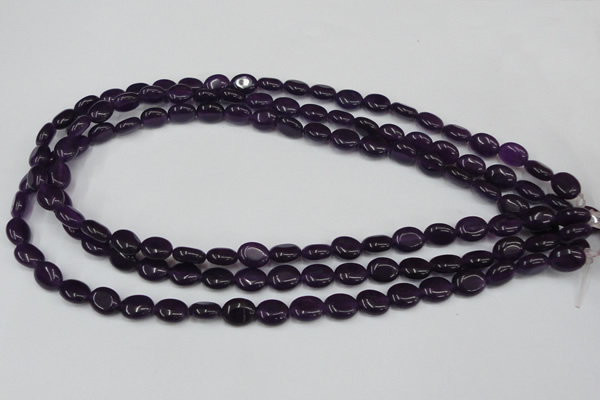 CCN519 15.5 inches 8*10mm oval candy jade beads wholesale