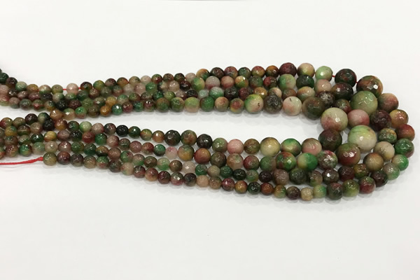 CCN5216 6mm - 14mm faceted round candy jade graduated beads